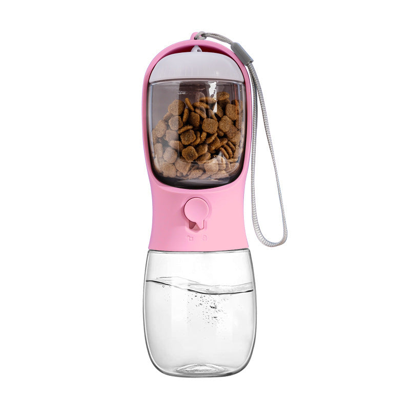 Portable Dog Water Bottle with Food Box
