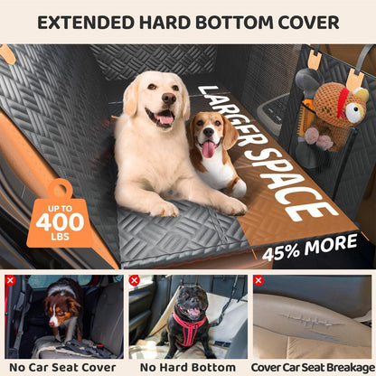 Hard Bottom Dog Car Seat Cover – Safer, Stronger & More Spacious
