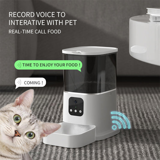 Smart WiFi Pet Feeder – 6L Automatic Cat & Dog Food Dispenser