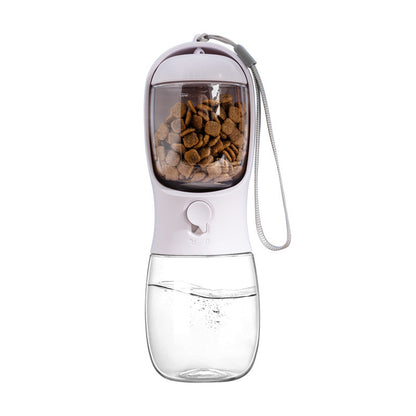 Portable Dog Water Bottle with Food Box